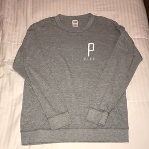 PINK gray long sleeve